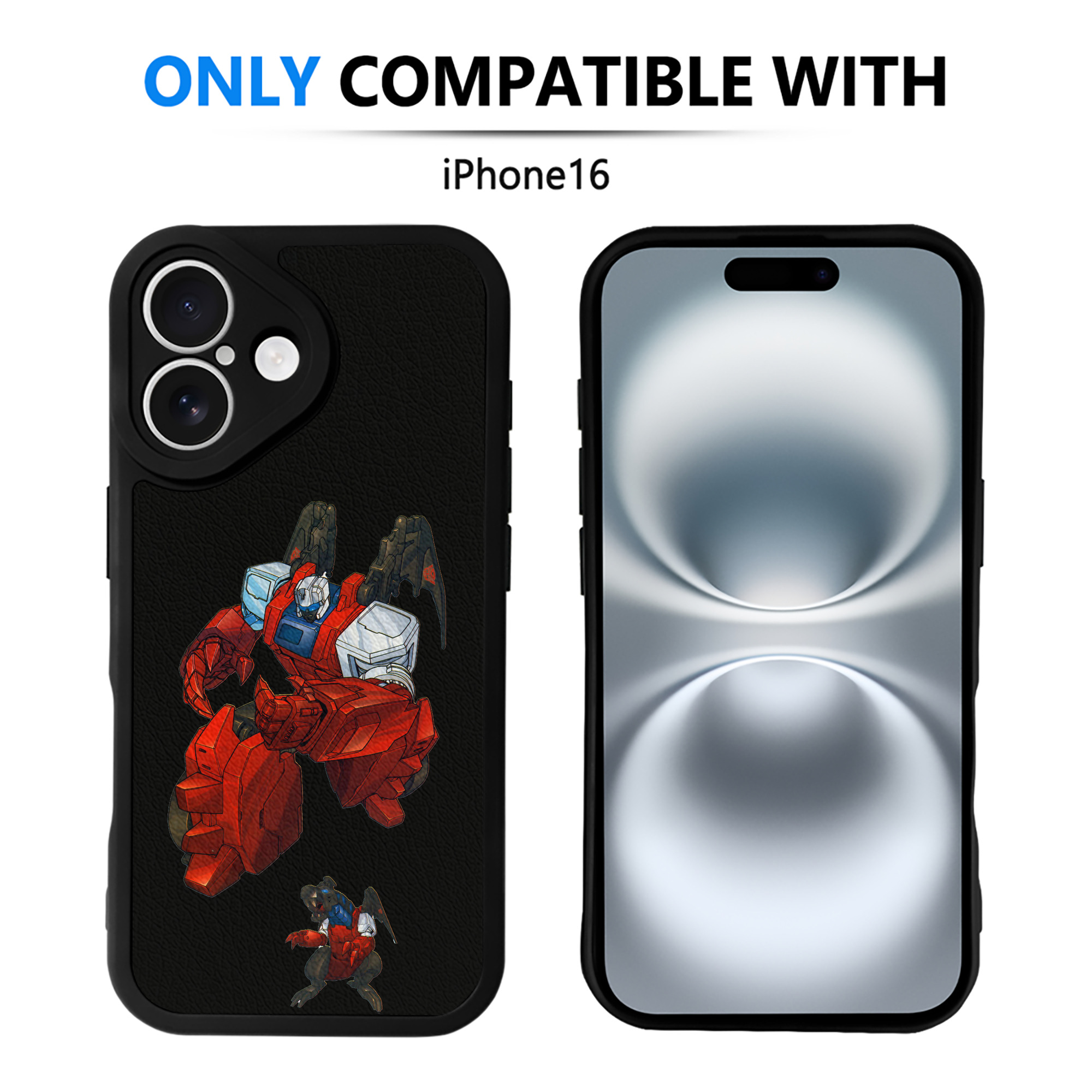 （画像用）  【iPhone 16シリーズ対応】シリコンスマホケース（レザー調） 材質：シリコン